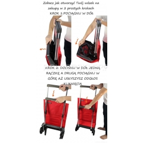 ROLSER PLEGAMATIC ORIGINAL MF Skládací nákupní taška na kolečkách 40 L