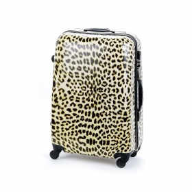 Suitcase HY956 LEOPARD cestovný kufor střední 43x24x65 cm