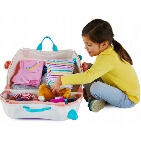 Trunki 0180 Detský kufor odrážadlo MAČKA 21x30x45 cm