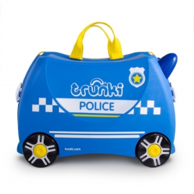 Trunki 0323 Detský kufor odrážadlo POLÍCIA 21x30x45 cm