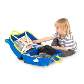 Trunki 0323 Dětský kufr odrážedlo POLICIE 21x30x45 cm