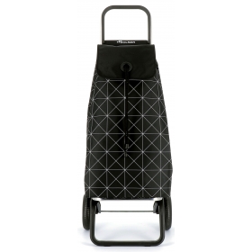 Rolser Nákupná taška na kolieskach, čierno-biela 40l imx164