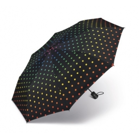 Happy Rain Mini AC Automaticky dáždnik, dúhové bodky 42278