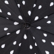 Happy Rain Essential Long AC Automatický deštník černý - bílé kapky 41067