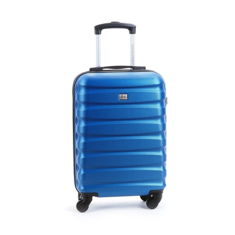 David Jones 1030 skořepinový kufr malý 30l barva modra