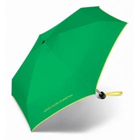 Benetton Skládací manuální deštník malý plochý 5640