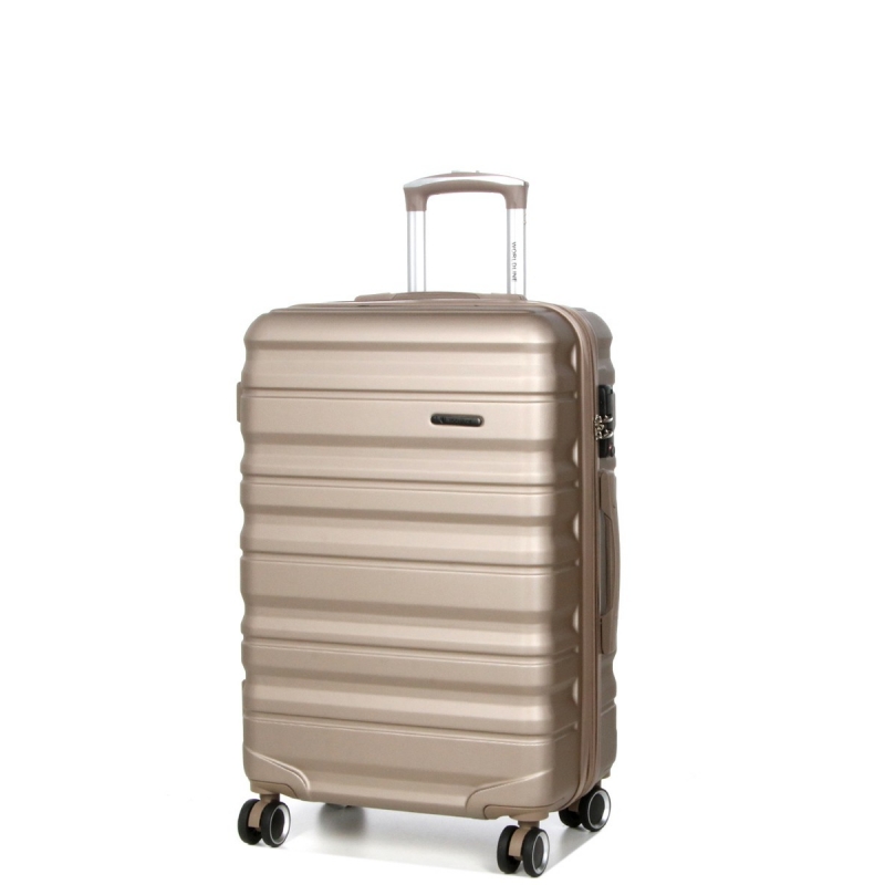Worldline Střední cestovní kufr s expandérem ABS,TSA 60l 628