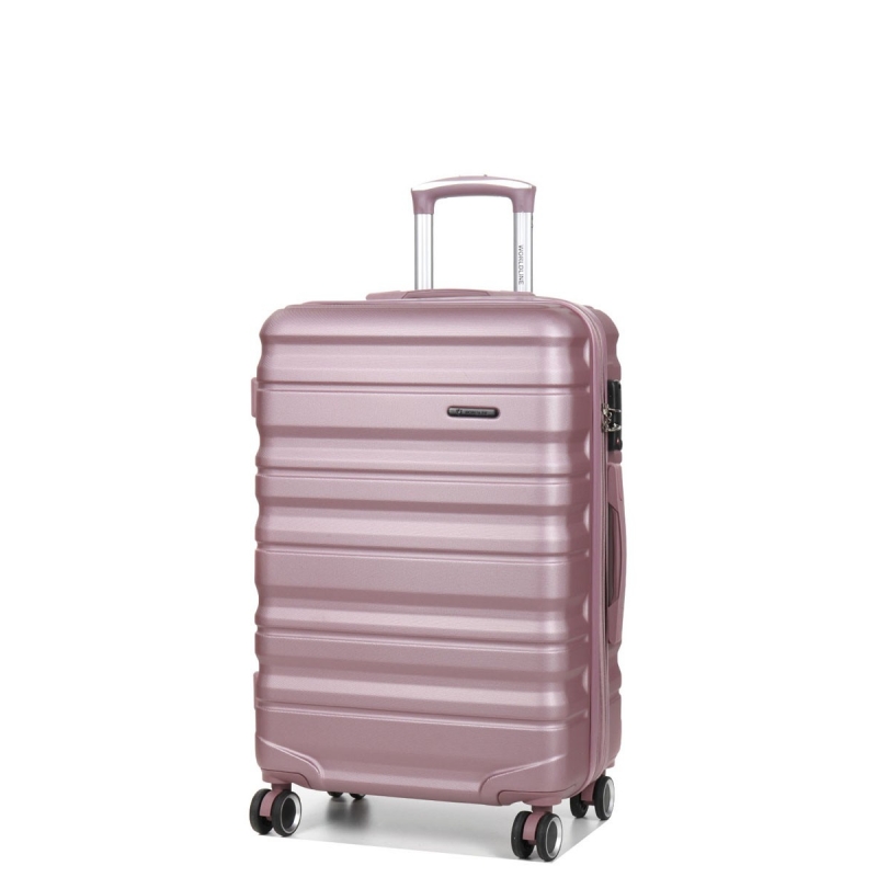 Worldline Střední cestovní kufr s expandérem ABS,TSA 60l 628