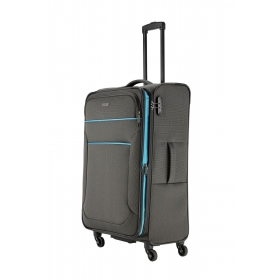 Travelite Velký cestovní kufr na kolečkách textilní TSA 80l 091140