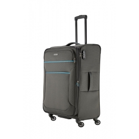 Travelite Velký cestovní kufr na kolečkách textilní TSA 80l 091140
