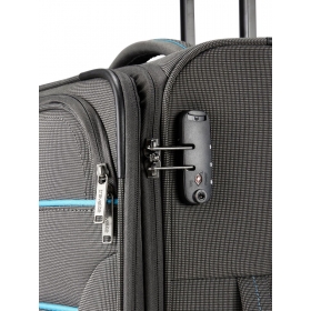 Travelite Velký cestovní kufr na kolečkách textilní TSA 80l 091140