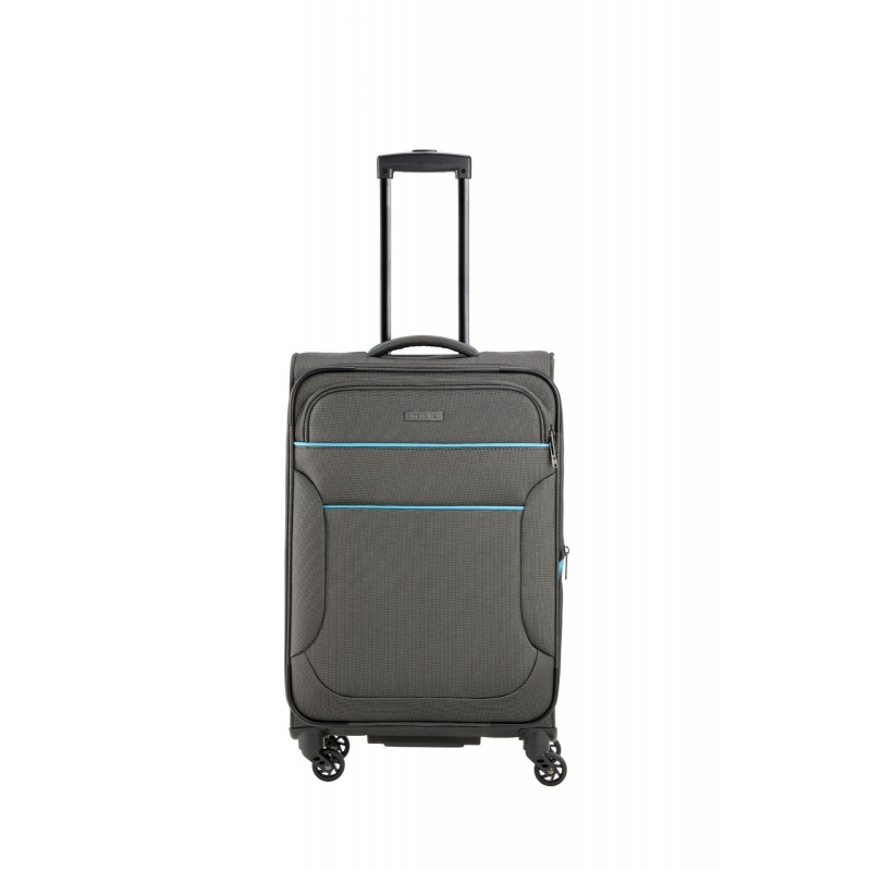 Travelite Střední cestovní kufr na kolečkách textilní TSA 60l 091140