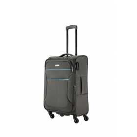 Travelite Střední cestovní kufr na kolečkách textilní TSA 60l 091140