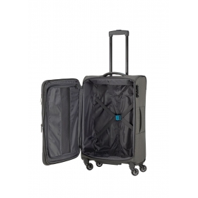 Travelite Střední cestovní kufr na kolečkách textilní TSA 60l 091140
