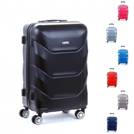 Velký skořepinový cestovní kufr na kolečkách 100l Suitcase 1616