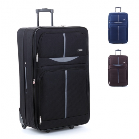 Střední cestovní kufr na kolečkách s expandérem 70l Worldline 521