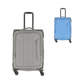Střední textilní cestovní kufr na kolečkách s expandérem TSA 60l Travelite Boja 091548