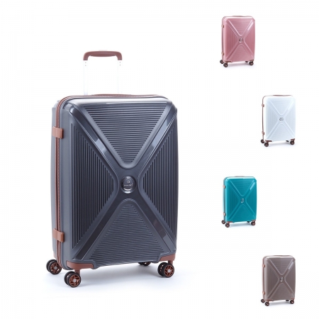 Střední skořepinový cestovní kufr na kolečkách TSA 80l Snowball A84803