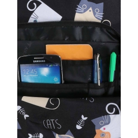 Studentský batoh na notebook 14" 16l kočky Airtex 701