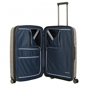Stredný škrupinový kufor na kolieskach s expandérom TSA 80 l Travelite