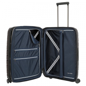 Stredný škrupinový kufor na kolieskach s expandérom TSA 80 l Travelite