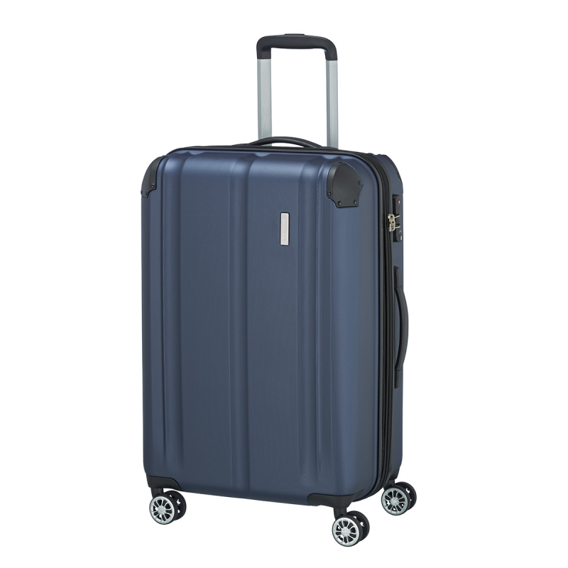 Stredný cestovný kufor na 4 kolieskach TSA 80 l Travelite City 73048