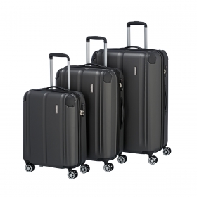 Střední cestovní kufr na 4 kolečkách TSA 80 l Travelite City 73048