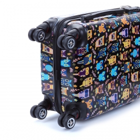 Malý dětský kufr na 4 kolečkách sova 30 l Worldline 809