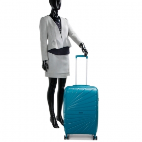 Střední cestovní kufr na kolečkách s expandérem TSA 60l Worldline 287