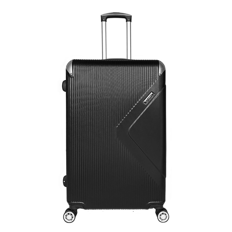 Střední cestovní kufr na 4 kolečkách s expandérem ABS 80l Laurent 1313