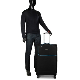 Velký cestovní kufr na kolečkách s expandérem L TSA 100l 22204