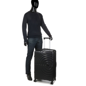 Veľký cestovný kufor na kolieskach škrupinový 120l 42203