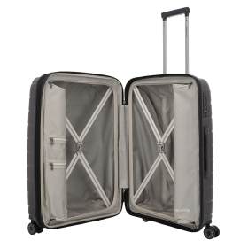 Stredný škrupinový kufor na kolieskach s expandérom TSA 80 l Travelite
