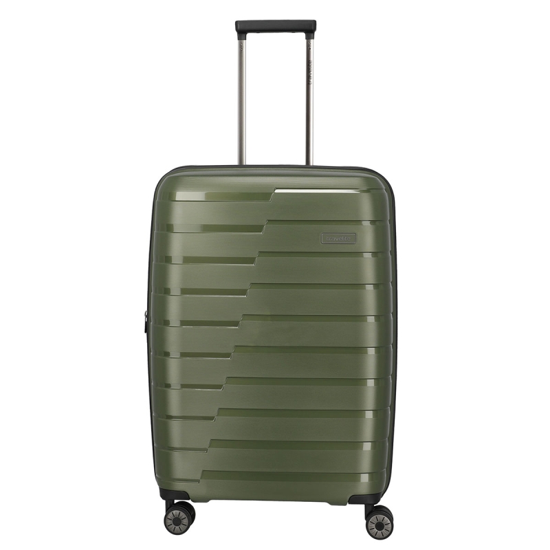 Stredný škrupinový kufor na kolieskach s expandérom TSA 80 l Travelite