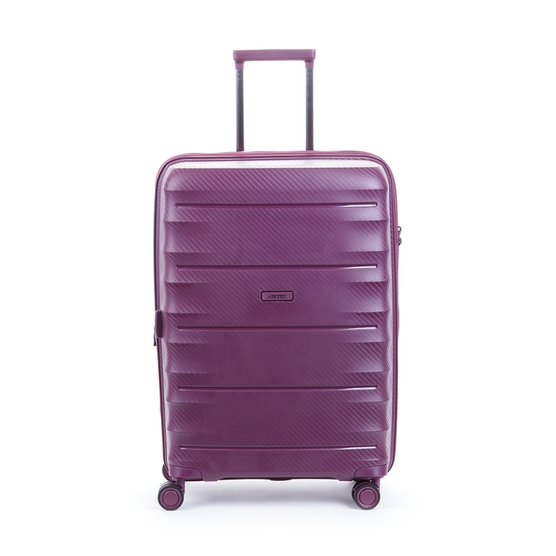 Velký cestovní kufr na kolečkách, polypropylen 120 l TSA Airtex 242