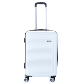 Stredný cestovný kufor na 4 kolieskach ABS 60 l Suitcase SU625