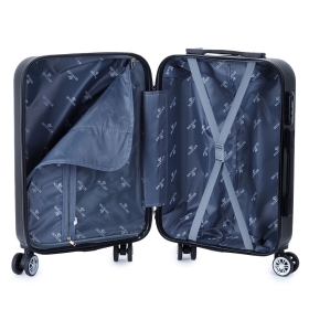 Malý kabinový kufr na kolečkách 55x40x23 ABS 40 l Suitcase SU625