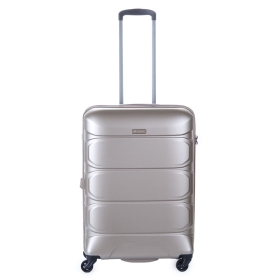 Stredný cestovný kufor na kolieskach polykarbonátový TSA 80 l Airtex 748