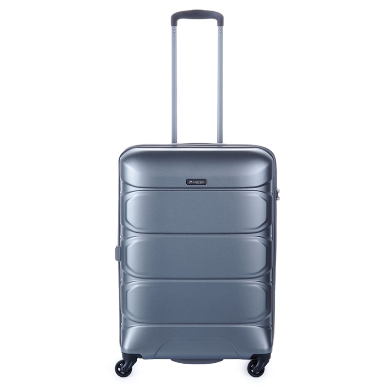 Stredný cestovný kufor na kolieskach polykarbonátový TSA 80 l Airtex 748