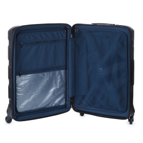 Stredný cestovný kufor na kolieskach polykarbonátový TSA 80 l Airtex 748