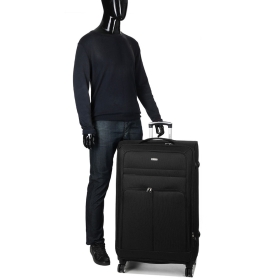 Veľký cestovný kufor XXL na kolieskach látkový 120l Worldline 619