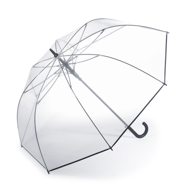 Velký průhledný deštník 120 cm, automatický, Happy Rain 99100