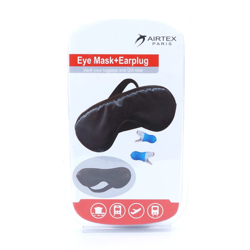 Maska na spaní na oči plus špunty do uší – sada Airtex 345