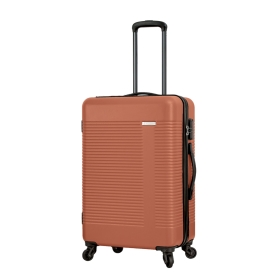 Stredný lacný cestovný kufor 60 l na 4 kolieskach z ABS 56205