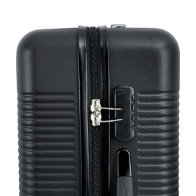 Stredný lacný cestovný kufor 60 l na 4 kolieskach z ABS 56205