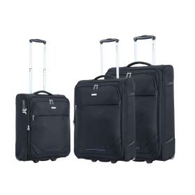 Malý měkký kufr do letadla 55 × 40 × 20 cm na 2 kolečkách 40 l Snowball 48503