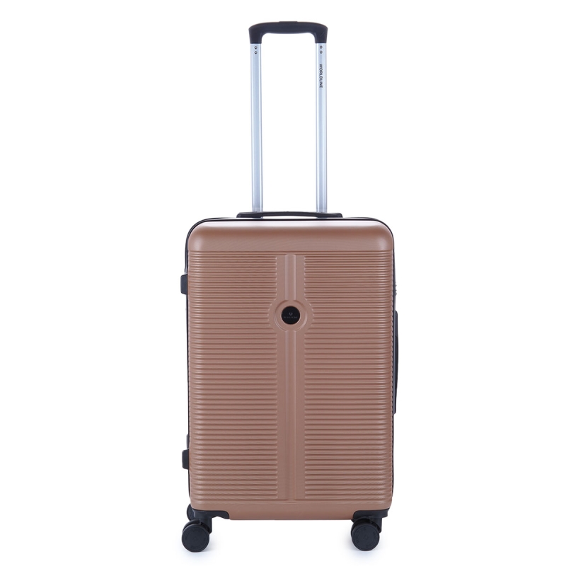 Střední cestovní kufr na 4 kolečkách, tvrdý ABS, 60 l, Worldline 631