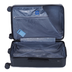 Střední cestovní kufr na 4 kolečkách, tvrdý ABS, 60 l, Worldline 631