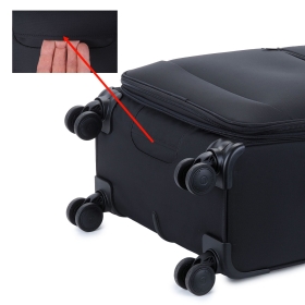 Veľký textilný cestovný kufor na 4 kolieskach, 100 l TSA Airtex 839