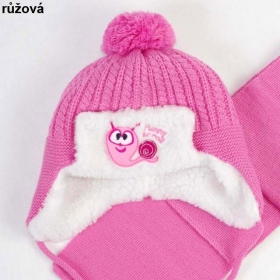Hezká dětská SOUPRAVA čepice + šála 138